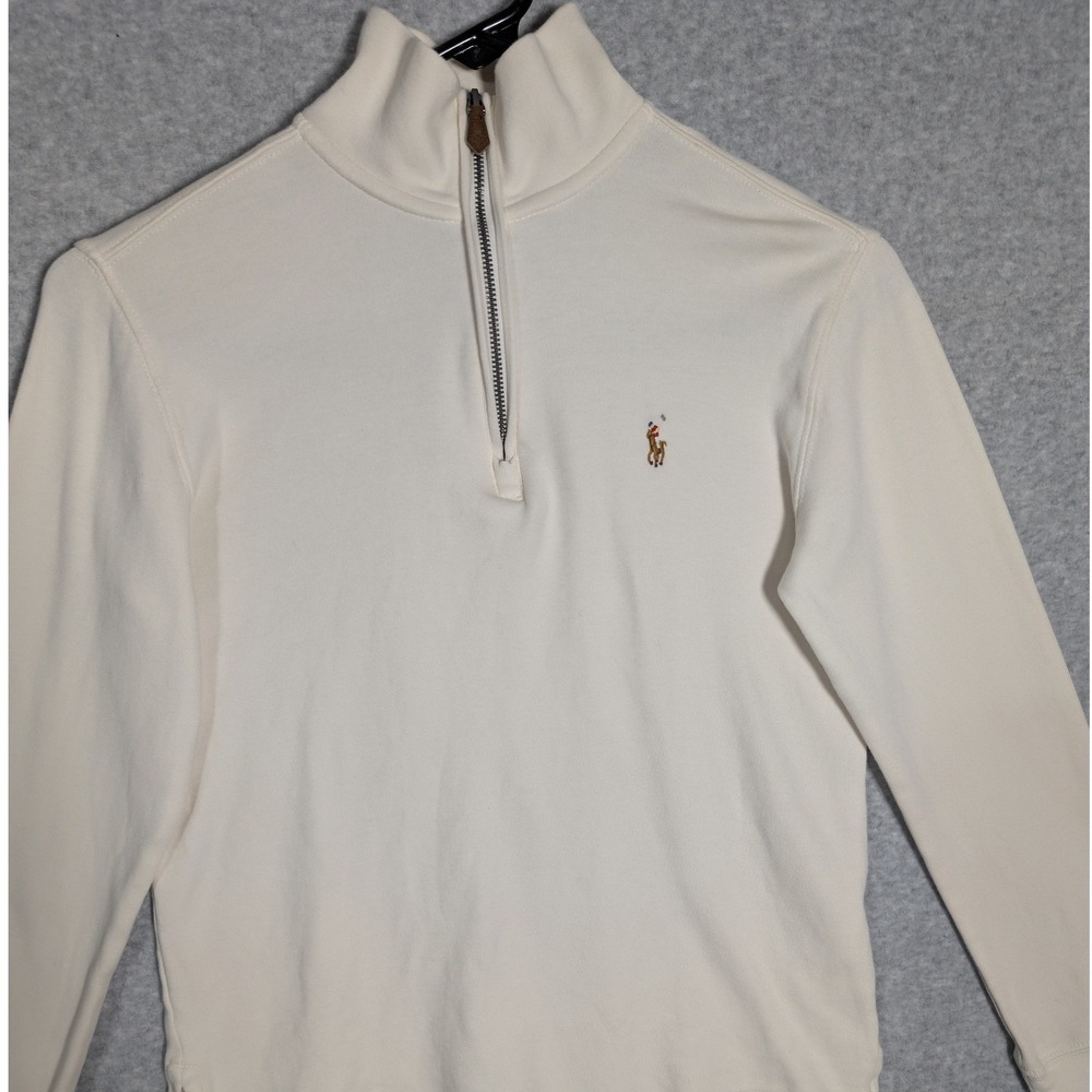 Polo Ralph Lauren 1/4 Zip Pullover Boys Size Medium‎ Preppy Classic Minimalist